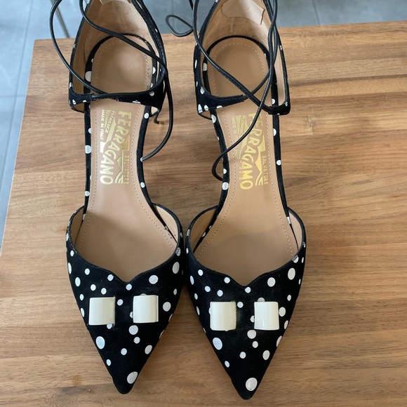 Salvatore ferragamo polka dot heels - Picture 7 of 12